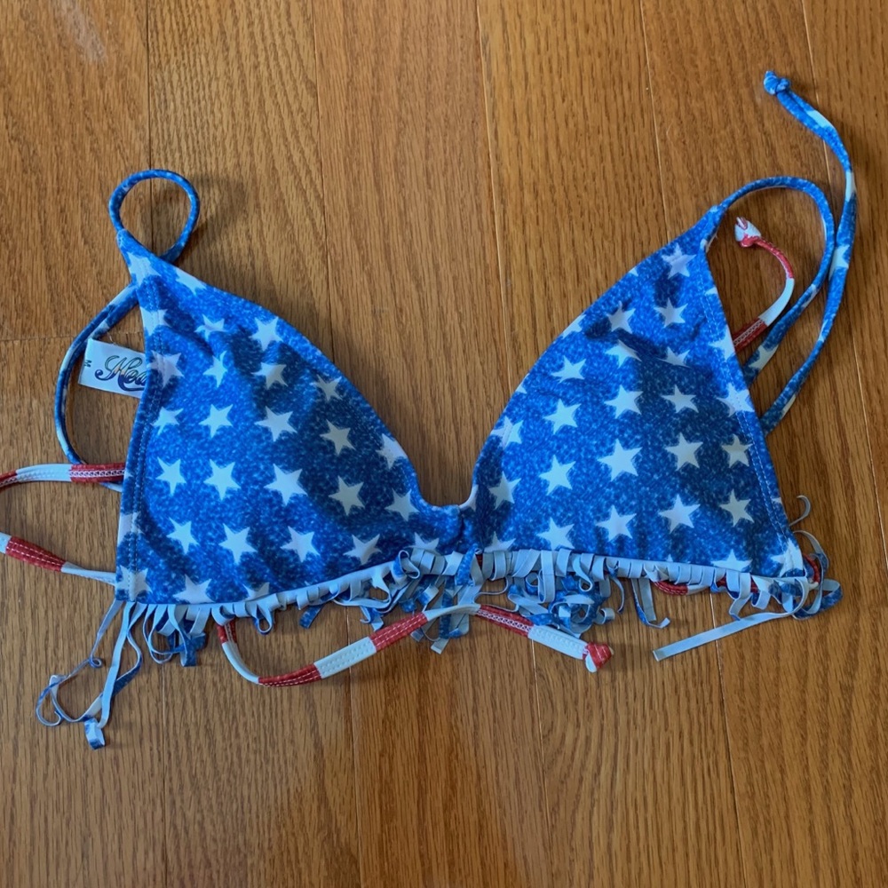 American Flag Bikini Top